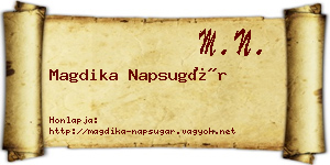 Magdika Napsugár névjegykártya